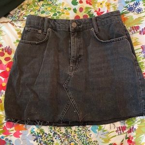Black denim BDG skirt
